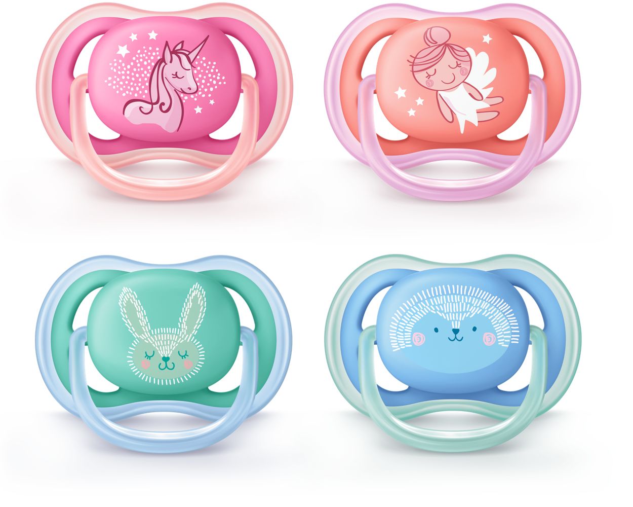 A light, breathable pacifier