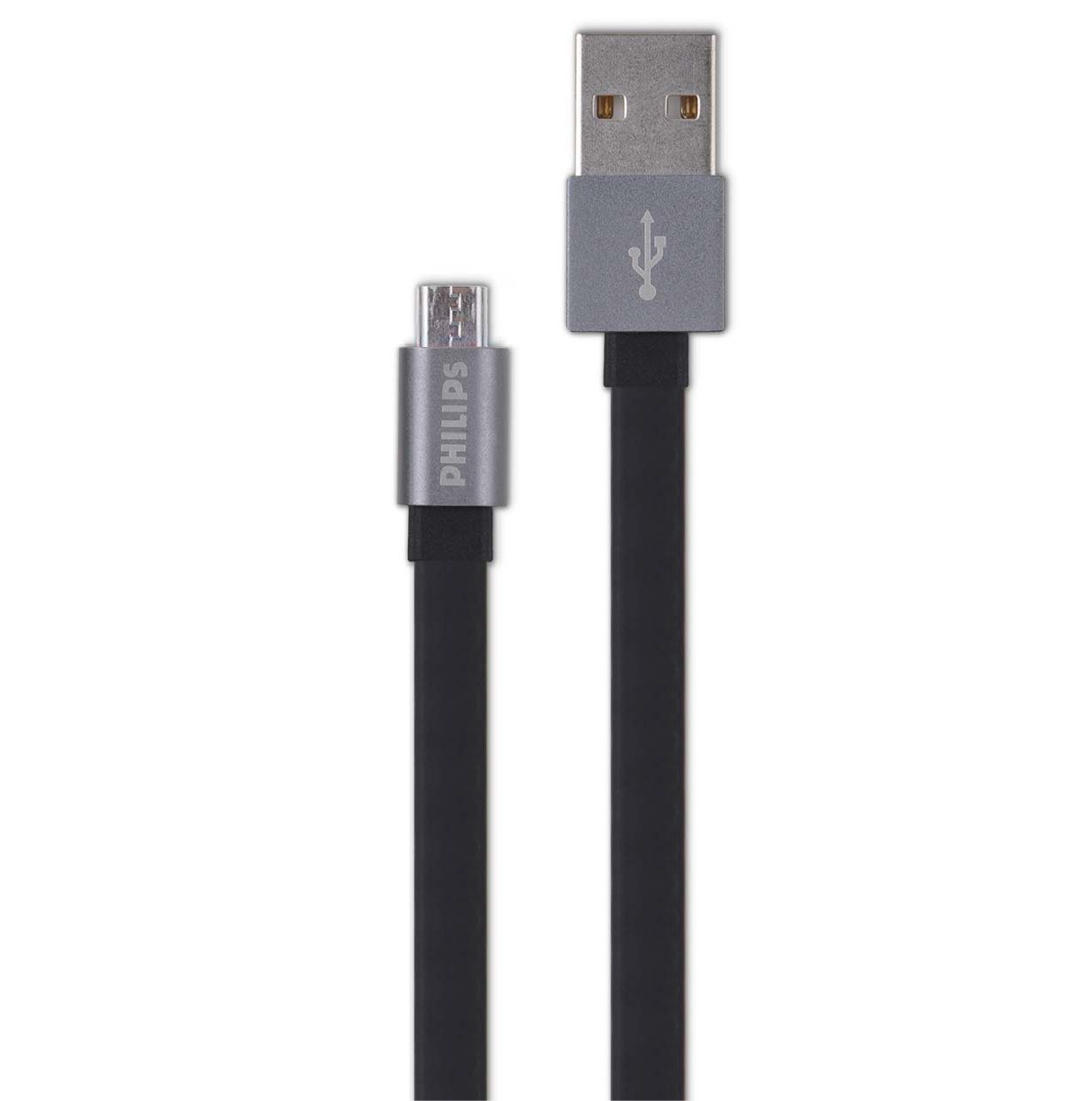 Cable micro USB de 1,2 m para sincronización y carga