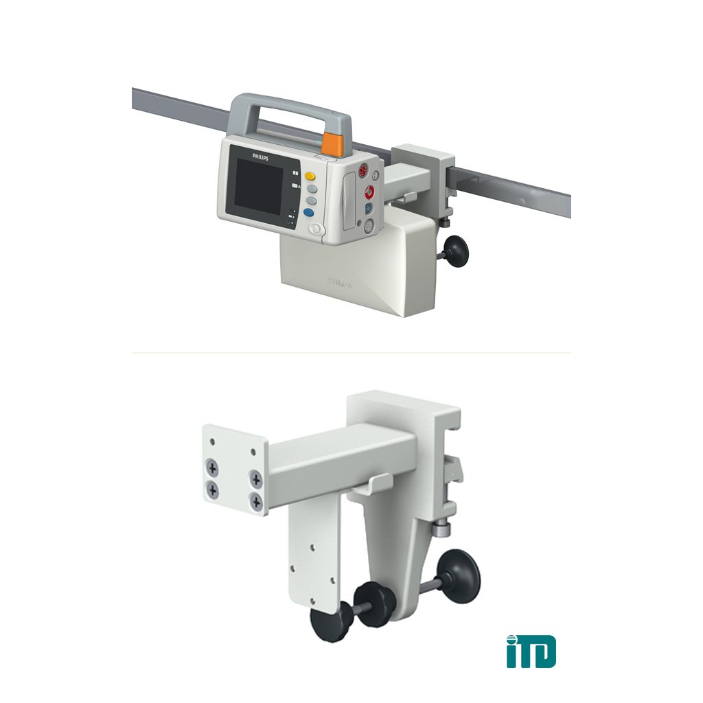 Rigid arm on horizontal standard runner: Mounting kit