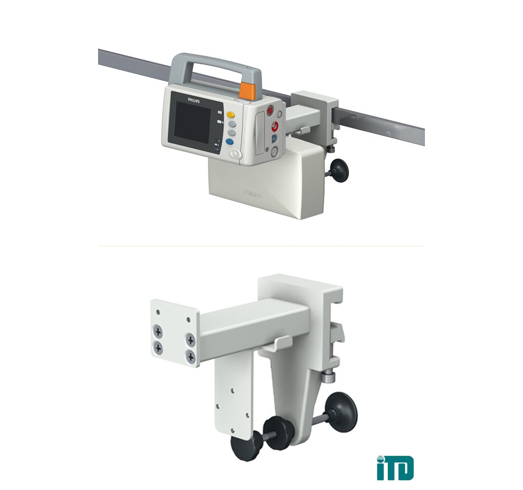 Rigid arm on horizontal standard runner: Mounting kit