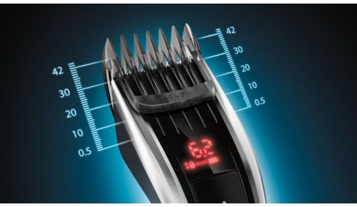 Nemt at vælge og låse i 60 længdeindstillinger: 0,5 til 42 mm