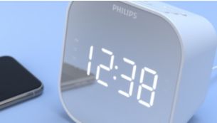  Philips Radio despertador digital, radio FM despertador, reloj  despertador para dormitorios, radios de doble reloj despertador para  dormitorio con batería de respaldo, función de temporizador de : Hogar y  Cocina