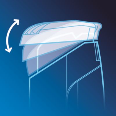 Dopasowująca się nasadka grzebieniowa zapewnia precyzyjne i równe przycinanie