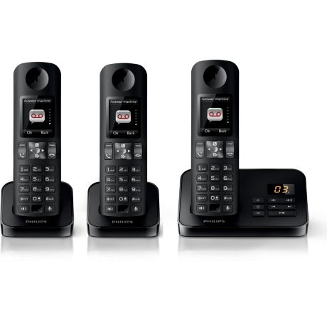 D6053B/22  Draadloze telefoon met antwoordapparaat