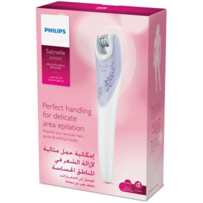 Perfect handling for delicate area epilation