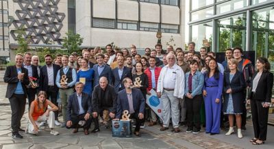 Groepsfoto van de winnaars van de Gerard & Anton Awards 2023