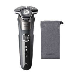 Shaver Series 5000 Wet and dry electric shaver and soft pouch