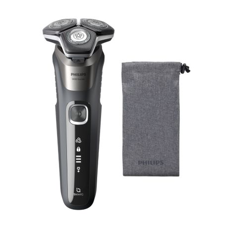 S5887/10 Shaver Series 5000 Wet and dry electric shaver and soft pouch