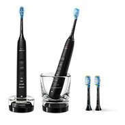 DiamondClean 9000 Elektrische sonische tandenborstel + 4 opzetborstels