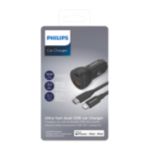 Chargeur allume-cigare 2 ports : USB-A et C