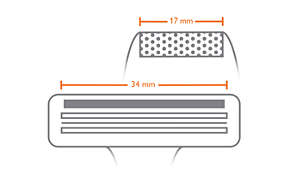 Le rasoir à grille de précision est mieux adapté qu'une lame pour les petites zones