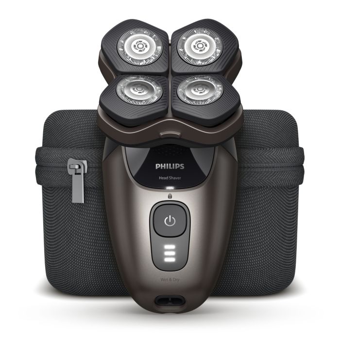 Head Shaver Pro 9000 Series Premium shaver with deluxe accessories