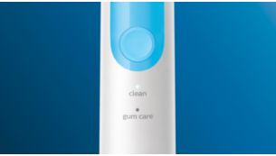 Clean (Tisztítás) és Gum Care (Fogínyápolás) mód