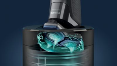 Потужний бездротовий Quick Clean Pod для очищення бритви