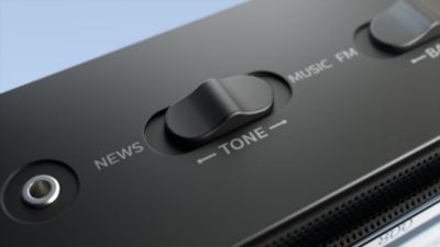 Kasutage kas uudiste või muusikarežiim. Reguleeritav toon