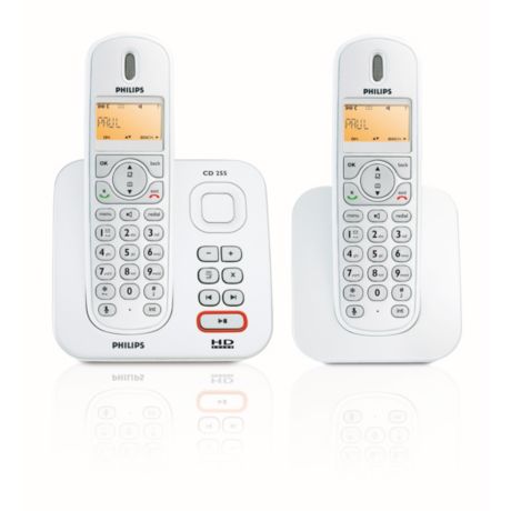 CD2552S/38  Telesekreterli kablosuz telefon