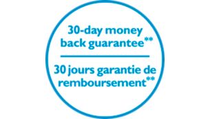 30-days money back guarantee, if not satisfied