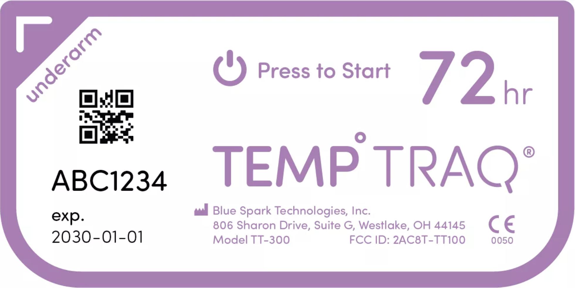 Blue Spark TempTraq wearable partnership