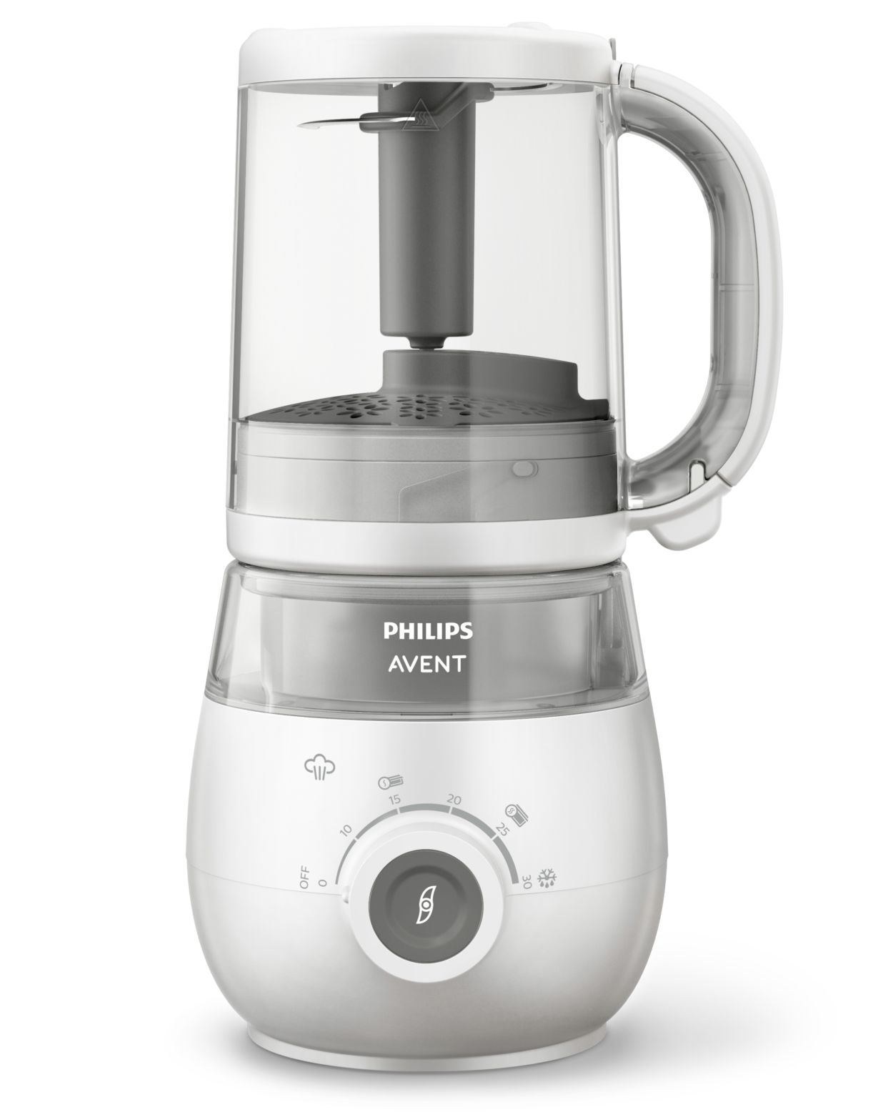 Philips Avent Procesador de alimentos para bebés 4 en 1 vaporera y batidora  SCF885/01 verde 