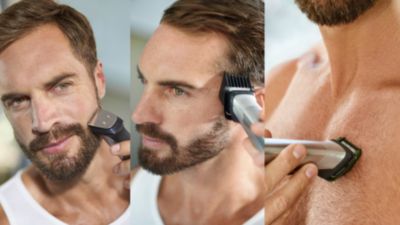 Trim and style your face, head and body with 24 pieces