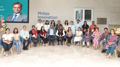Group photo at Philips Innovation Campus for World Heart Day 2025