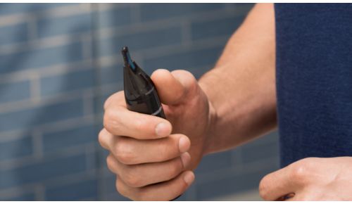 Håndtaget med ru overflade giver optimalt greb, selv når det er vådt