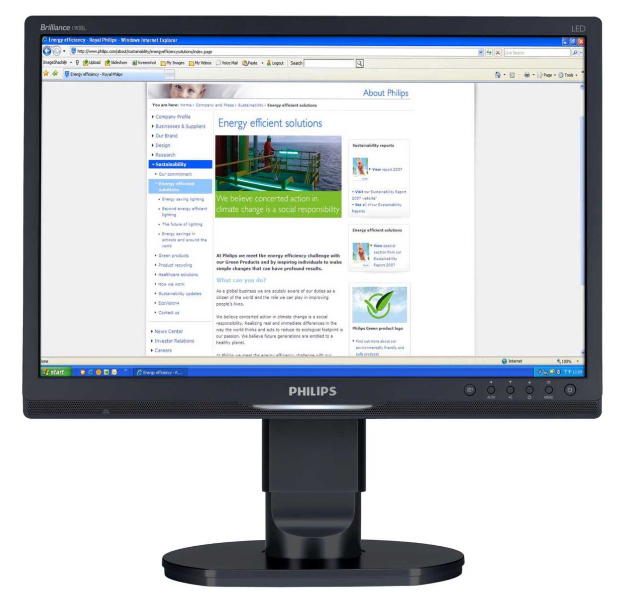 Pantalla profesional ergonómica. Aumento notable de productividad