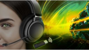 2.4G wireless delivers dependable, lossless gaming audio