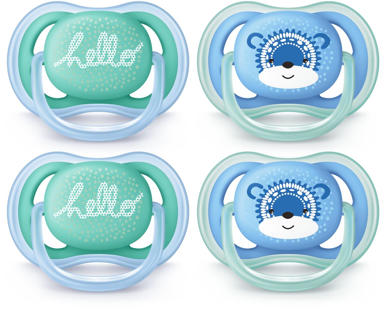 A light, breathable pacifier