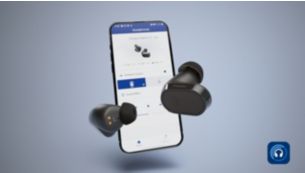 De app 'Philips Headphones'. Pas uw ervaring aan