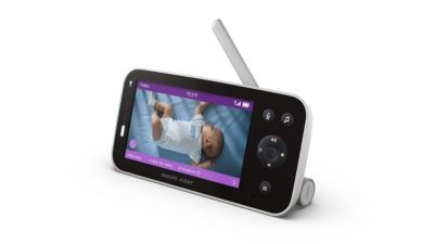 Babyphone zeigt ein schlafendes Baby