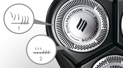 Cutting slots and holes catch even the shortest hairs