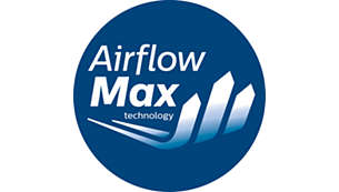 Revolucionarna tehnologija Airflow Max za visoko moč sesanja
