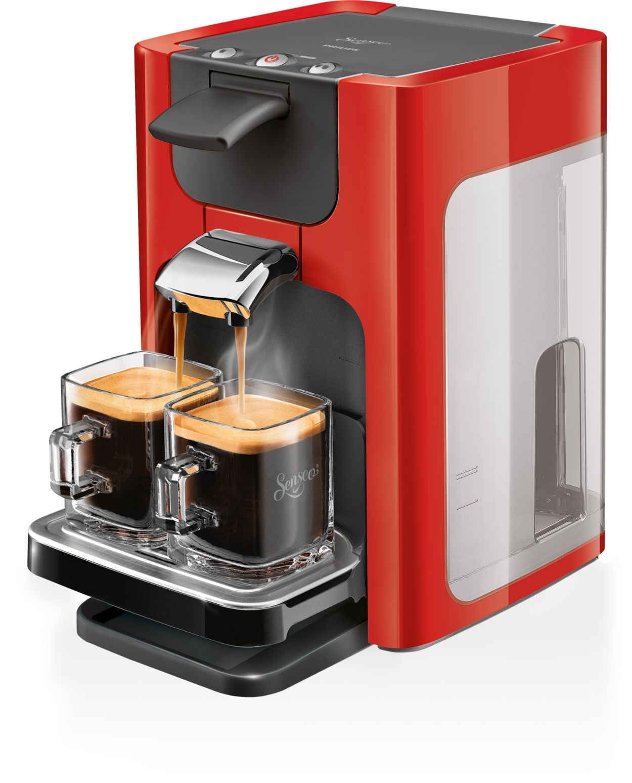 Organizador de café SENSEO, 1,4 l, para 18 cápsulas, tapa roja
