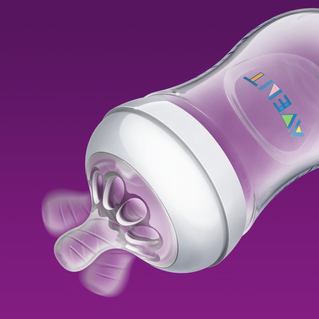 Philips avent purple store bottle