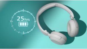 Up to 25 hours play time. USB-C charging