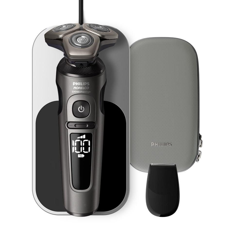 Shaver S9000 Prestige Wet & Dry Electric shaver with SenseIQ SP9872/86