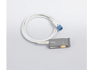 Sensor de oximetría reutilizable con clip para dedo, para adulto (2m) Sensor