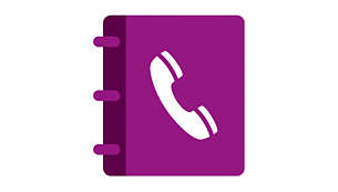Telefonbogen rummer 20 numre, og opkaldsloggen holder styr på 30 opkald