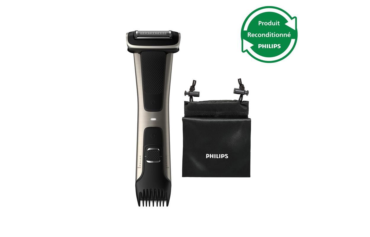 Tondeuse corps pr&eacute;cise, sans danger m&ecirc;me sous la ceinture