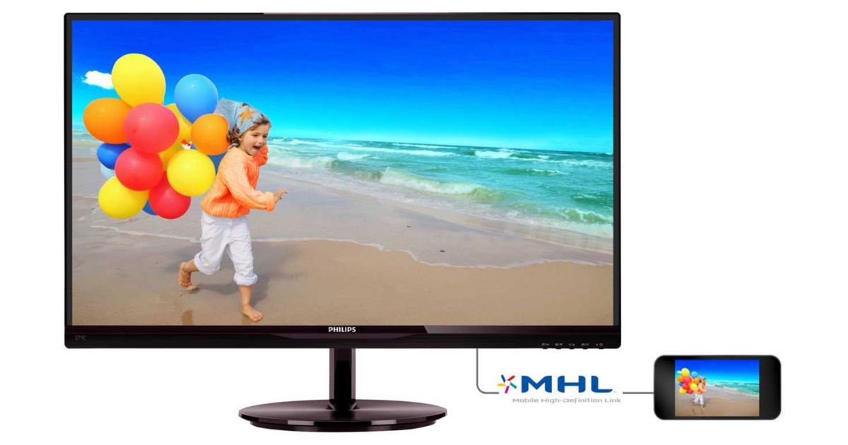 Philipsベゼルレスモニター LCD monitor with SmartImage lite 274E5QHAB/69 | Philips