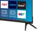 Un élégant téléviseur Smart TV à l'affichage éclatant
