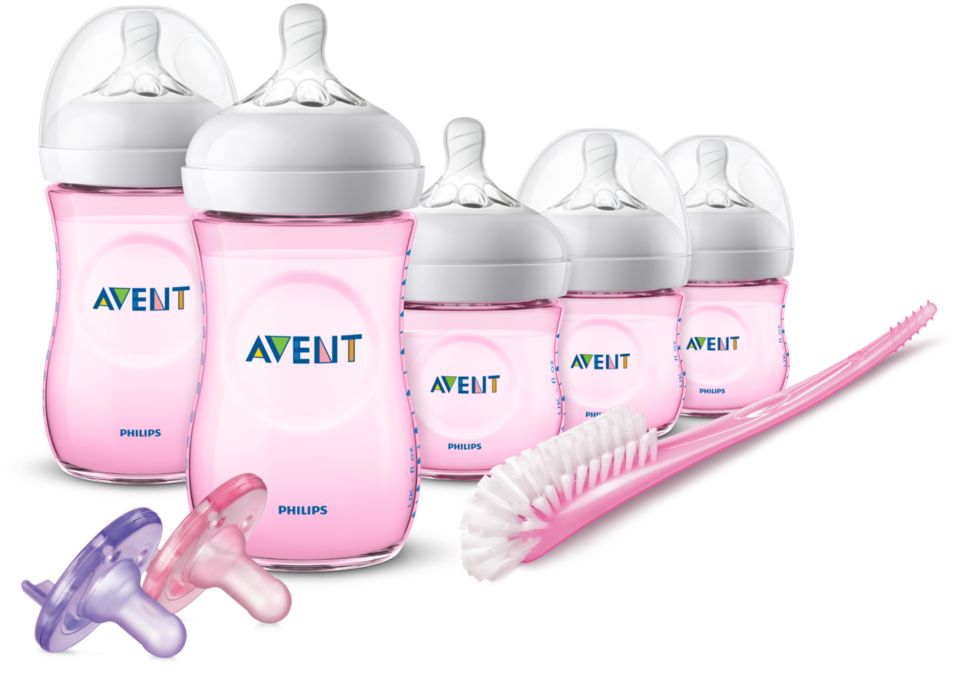 Philips AVENT: Bottle and Teat Brush (Pink), SCF145/07(6) - BabyWorld