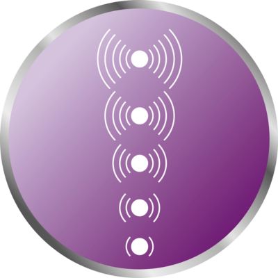 Sound-level lights indicate if the baby makes a noise