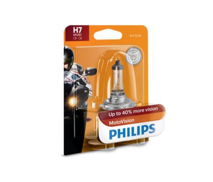 Ampoule phare Philips Vision Moto +30% H7 12V 55W PX26D - IXTEM MOTO