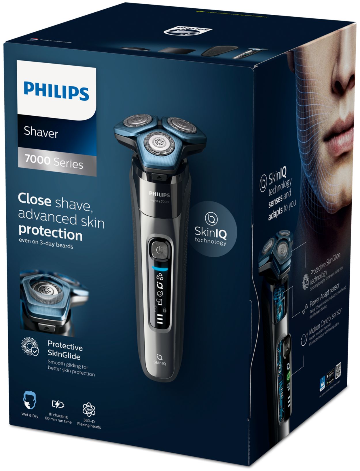 Shaver series 7000 Wet & Dry electric shaver S7788/54 | Philips