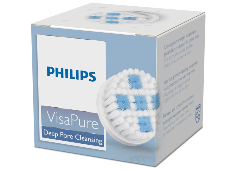 VisaPure 毛穴の奥まで洗える洗顔ブラシ SC6026/00 | Philips