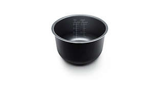 5-layer Crystal Black Pot for even heating