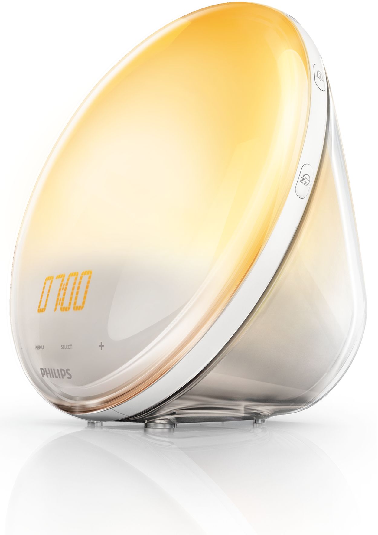  Philips Reloj despertador SmartSleep HF3500 / 60 Wake-Up Light  Therapy con simulación Sunrise, blanco : Salud y Hogar