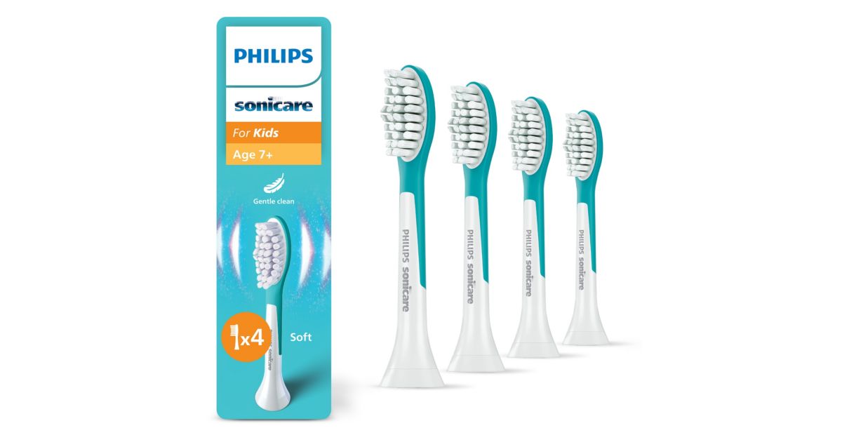 Philips Sonicare For Kids 4-balenie kefkových nadstavcov HX6044/90 - hlavný produktový obrázok Philips